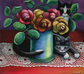 Rosas y Encaje Antiguo