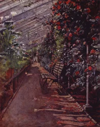 Casa Chiswick, El invernadero (litografía a color)