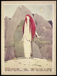 Ilustración de "A House of Pomegranates" de Oscar Wilde, publicada en 1891, este ejemplar 1915