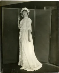 Franklin Suvoir ?, Camisón de verano de marquisette y encaje, c.1905-11