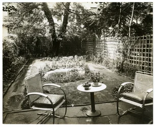 Jardín de la Sra. W H Wells 265 W 11th, Greenwich Village, Nueva York, EE.UU., c.1936-37