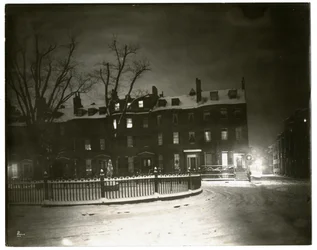 Plaza Louisburg, Boston Jenny Lind vivió en la casa de la esquina, Boston, EE.UU., c.1902-10