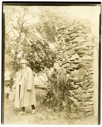 Mrs Jane Deeter Rippin, Directora de las Girl Scouts en Camp Andrea, Briarcliff, NY, c.1926-27