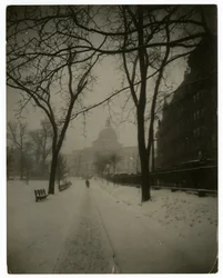 Casa del Estado en tormenta, Boston, EE.UU., c.1902-10