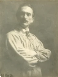 El escultor Frank Chamberlin de Pasadena, anteriormente de 292 Fifth Ave, alquilé su estudio, c.1918-20