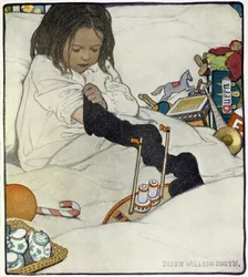 Abrir el calcetín de Navidad