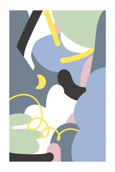 Flujo abstracto en tonos pastel