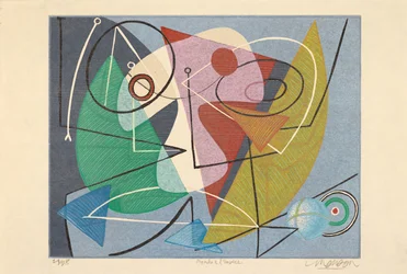 El mundo al revés, 2018 (xilografía)