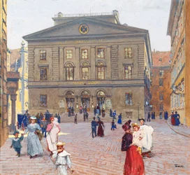 El edificio del Banco Postal de Ahorros en Viena