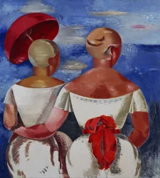 Damas en la Playa