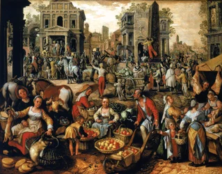 Mercado con Ecce Homo
