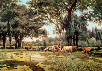 Verano. (1843-1894). Años 1880. Barcelona. Museo Nacional de Arte de Cataluña