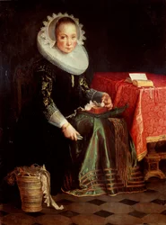 Retrato de Eva Wtewael 1607-1635, 1628