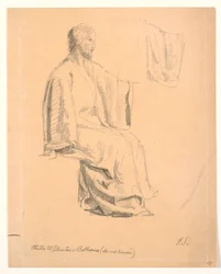 Estudio de Cristo sentado