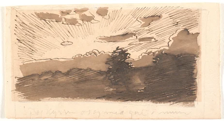 Boceto para paisaje vespertino