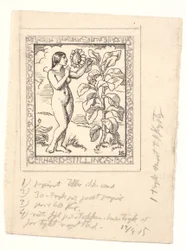 Boceto de exlibris para Gerhard Stilling