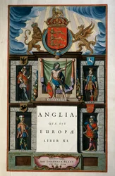 East Anglia quae Europae (Inglaterra), Libro XI, página del título del Volumen V, Atlas Maior