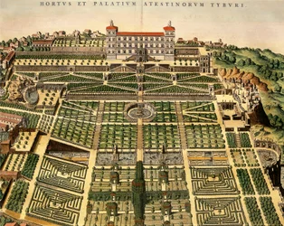 Italia, Tívoli, Vista de la Villa d