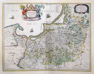 Mapa de Prusia Oriental, de 