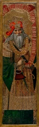 David - Pintura de Joan Gasco (activo 1500-1529) - c. 1500 - Témpera sobre tabla - 210,8x60 - Museu Nacional d