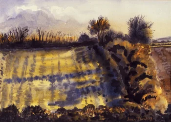 Campo con largas sombras, 1990