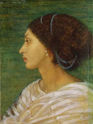 Cabeza de una mujer mulata, 1861