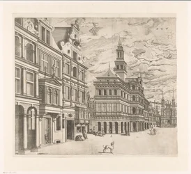 Vista de una plaza con edificios monumentales