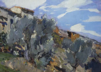 Casa de campo con bosque