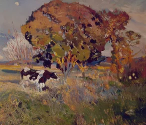La vaca y el roble