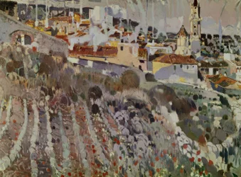 Pueblo en terrazas