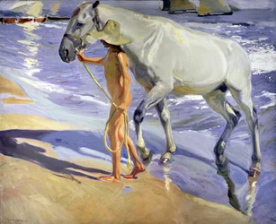 El baño del caballo