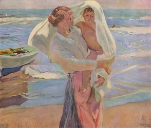Después de bañarse, 1915