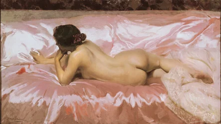 Mujer desnuda. Pintura de Joaquín Sorolla (1863-1923)