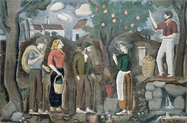 La cosecha de manzanas