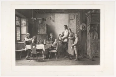 Oración antes de la comida en Alsacia