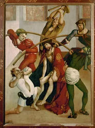 Jesús con la corona de espinas (témpera sobre madera de abeto)