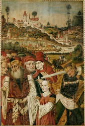 Martirio de Santa Úrsula (témpera sobre madera de abeto)