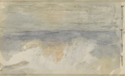 Paisaje marino con puesta de sol