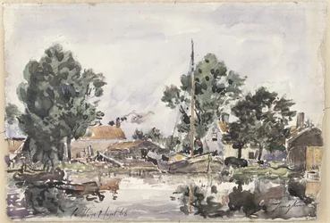 Un canal en La Haya, 1868