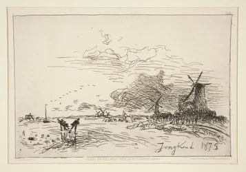 Canal de Hollande, pr?s de Rotterdam (Hiver) [Canal de Holanda, cerca de Rotterdam (Invierno)]