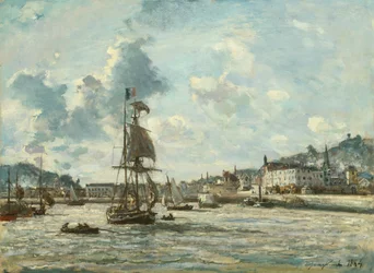 Entrada al puerto de Honfleur, 1863-64