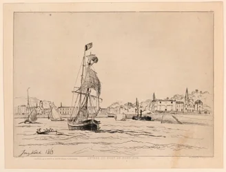 Entrada al puerto de Honfleur