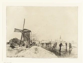 Vista de Maassluis Vue de la ville de Maaslins (Holanda) (título de la serie)