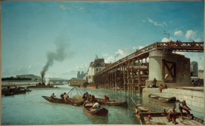 París, puente del puerto en el Sena (Le Pont de l’Estacade)