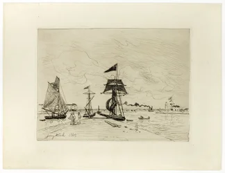 Muelle en el Puerto de Honfleur
