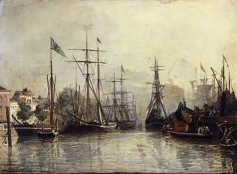 Puerto de Róterdam, 1857