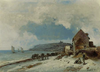 La playa en Sainte-Adresse, 1862