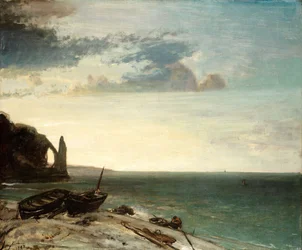 El mar en Etretat, 1853