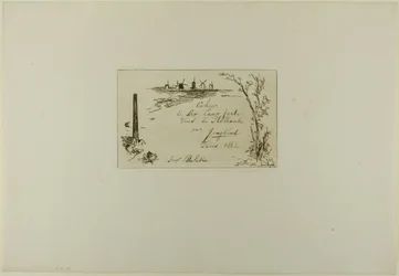 Portada del libro de seis grabados, vistas de Holanda