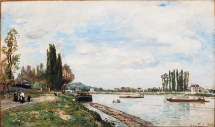 Vista de Meudon desde el puente de Sèvres, 1866